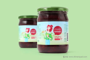 上海食品包裝設(shè)計(jì)公司分享手繪人物插圖風(fēng) мама 母親牌泡菜咸菜包裝設(shè)計(jì)